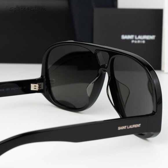 Saint Laurent Women Sunglasses Black Square SL652/F SOLACE 001 NEW AUTHENTIC main image 9